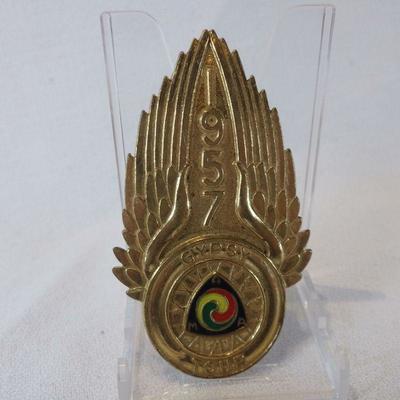 1957 AMA Gypsy Tour Pin and Membership Card