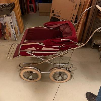 Antique French baby buggy