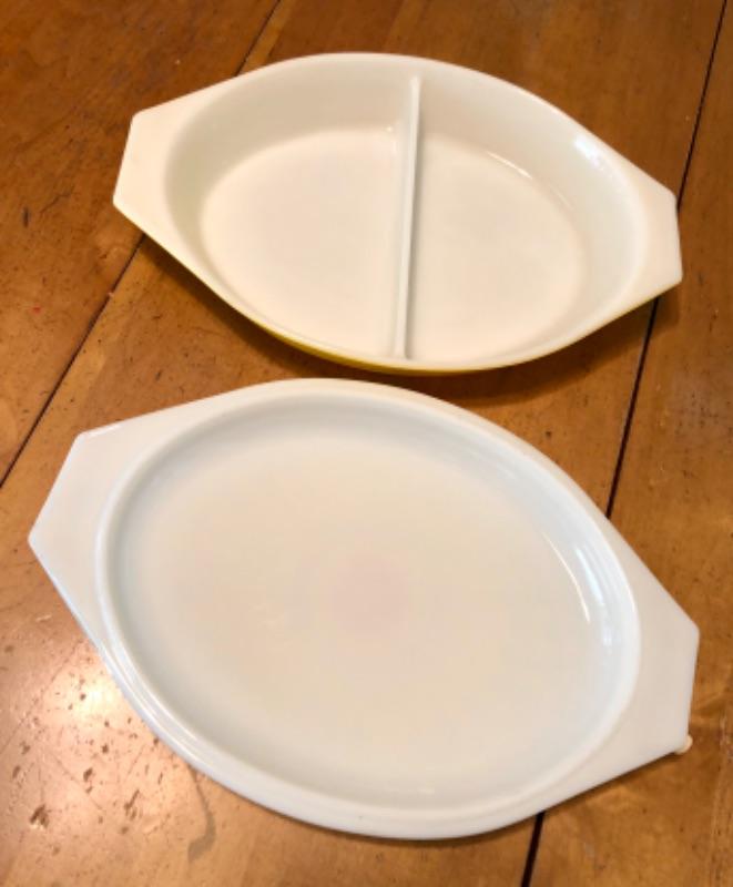 Yellow Sunflower Divided Pyrex Baking Dish