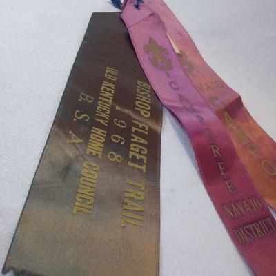 1968 Boy Scout Ribbons and Camp Flag