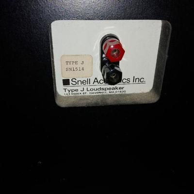 Pair Snell Acoustics Speakers