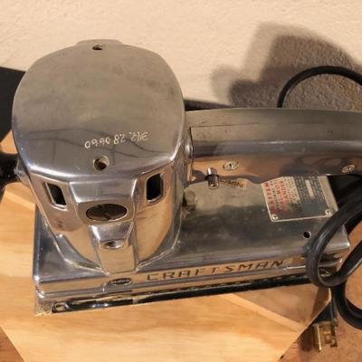 Vintage Sears Craftsman Industrial Dual Motion Electic Sander Working