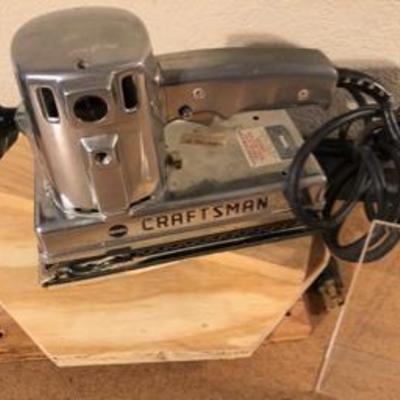 Vintage Sears Craftsman Industrial Dual Motion Electic Sander Working