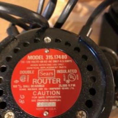 Vintage Sears Craftsman Router Model 315.17480 Tested Working