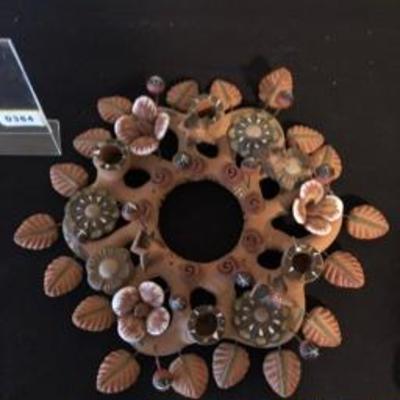 Hand Painted Terra-cotta Decorative Hanging Wreath