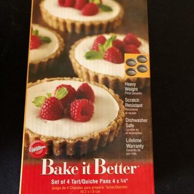 Set of 3 SpringForm Pans and a set of 4 Tart Pans. New!