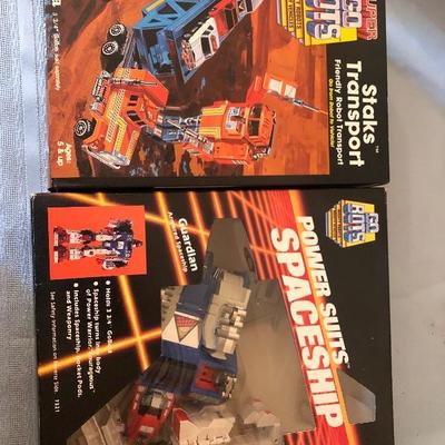 2 Piece GoBots Lot Staks Transport and Power Suits Spaceship