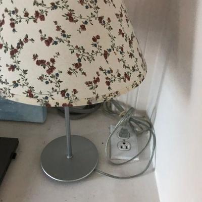Lamp with Floral Shade