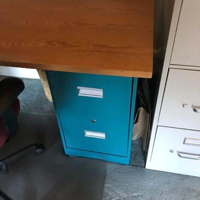 File Cabinet--Vertical Blue