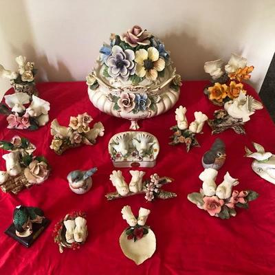 17 Piece Lot, Capodimonte, Andrea By Sadeâ€™s, D. Calle, Angel Rigoni, Armani Etc Conditions Vary