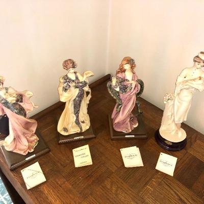 Lot of 4 Armani Figurines 12â€ - 13â€