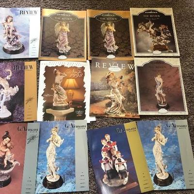 Lot of 12 Florence/Armani Figurine Catalogs with Binder