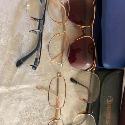 5 Piece Vintage Eyeglasses Lot with 4 Cases