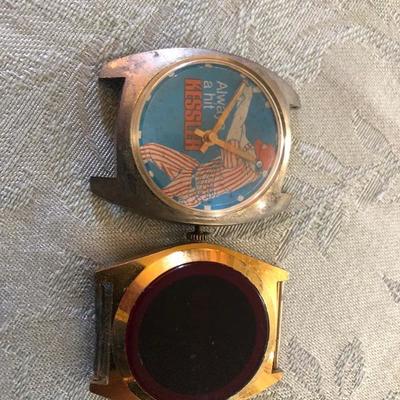 Lot of 3 Vintage Watchâ€™s, 1 Original Digital Red Face Watch, Pendant Watch, and Kessler Watch NO STRAPS