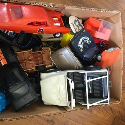Toy Box Lot 12 Toys, Accessories, and Parts (Cars)