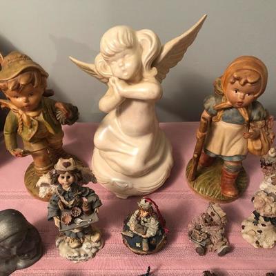 13 Figurine Lot, Boyds, Yesterdays Child, Spoontiques and Others