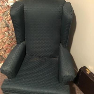 Green Wingback Chair By Hillcraft
