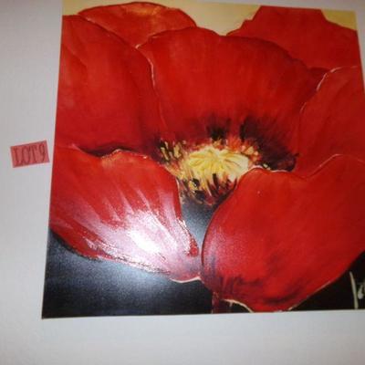 LOT 9  PICTURES OF POPPY FLOWERS