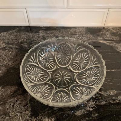 Glass Serving Dish Display Lot