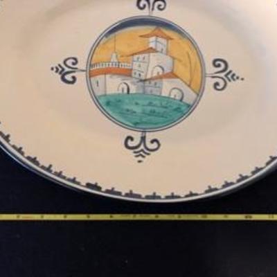 Italian Painted Soup Bowl w/Lid & Platter - See our listing for the matching pitcher