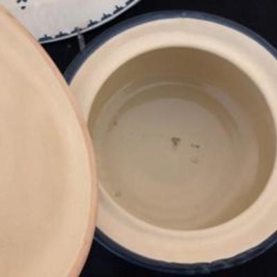 Italian Painted Soup Bowl w/Lid & Platter - See our listing for the matching pitcher