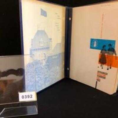 Super Cool Kansas University  KU Jayhawks Vintage Brass Candle Holders & 1960 Yearbook