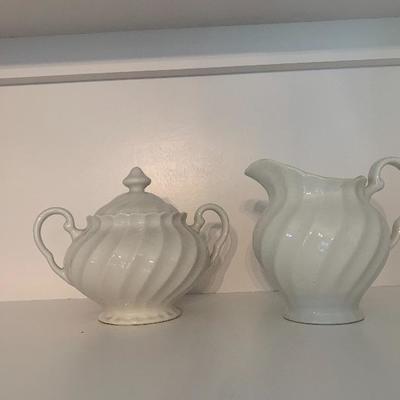 Johnson Bros Cream, Sugar and Tea Cup.