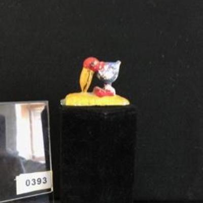 RARE Vintage Original 1930's Kansas University KU Jayhawk Chalkware Figurine Mid Century 
