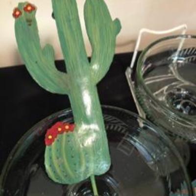 Rare Francoma Thunderbird Fiesta for Two Set Including Margarita Glasses & Painted Mexican Tray