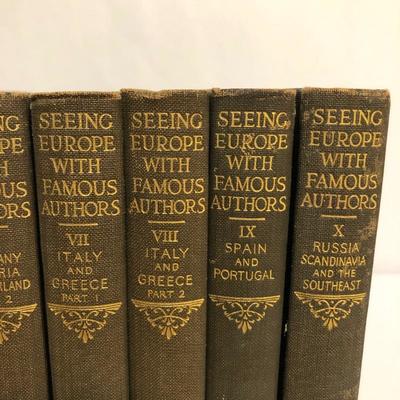 Lot 17 - Seeing Europe with Famous Authors Books