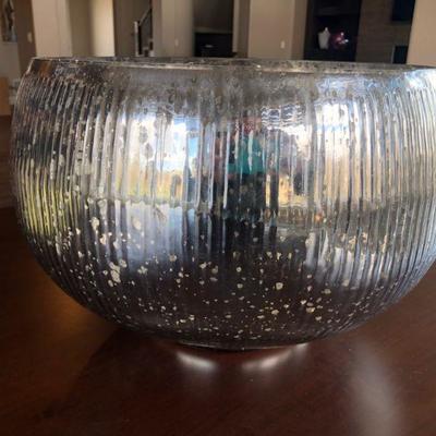 Mercury Glass Style Console Bowl
