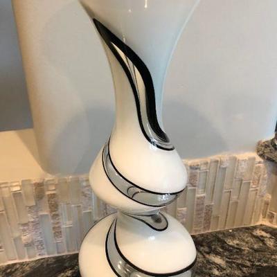 White Glass Vase