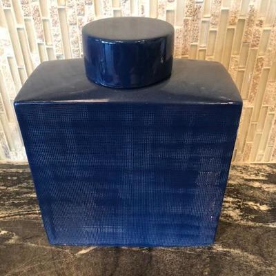 Blue Ceramic Jar