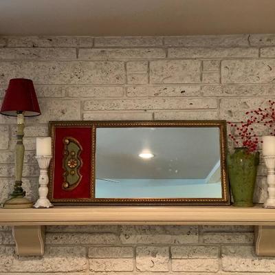 Mantel Decor Lot