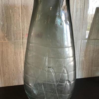 Tall Smoked Glass Vase #1