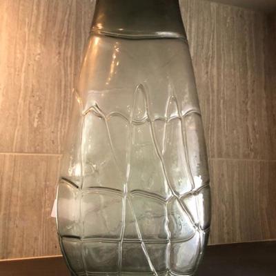 Tall Smoked Glass Vase #3