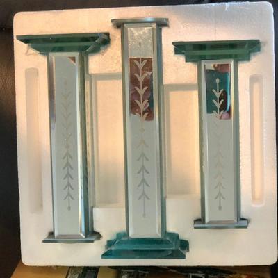 Set of 3 Mirrored Candlesticks