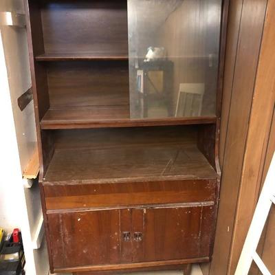 Vintage China Cabinet , Only Fair Condition Heywood Wakefield