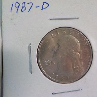 Good luck coin 1938, and 1991 D, 1987- D.