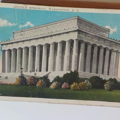 Vintage post cards with collector stamps.