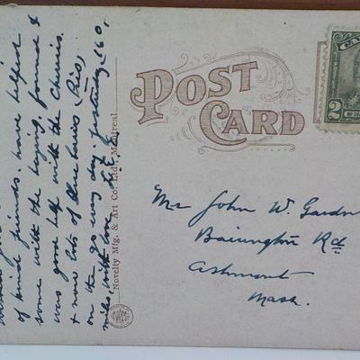 2- vintage 1930's post cards