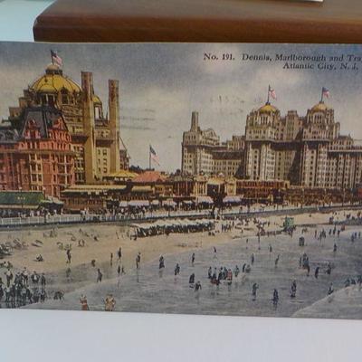 Vintage post cards with early stamps;