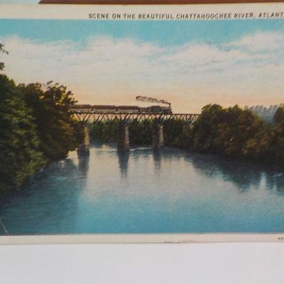 2- Vintage post cards w/ stamps.