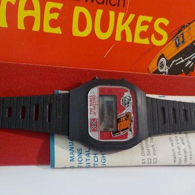 Collector watches "The Dukes of Hazzard" and "Sponge Bob Squarepants".