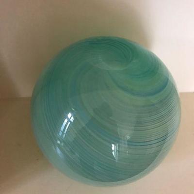 Large Hand Blown Glass Orb