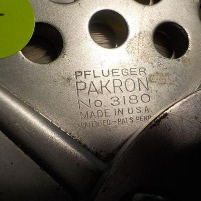 "Deep Sea Fishing reel"  "PFLUEGER PAKRON  NO. 3180.
