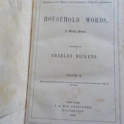 Household Words by Charles Dickens 1855.