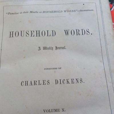 Household Words by Charles Dickens 1855.