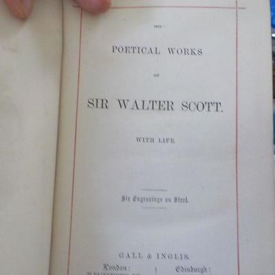 Scott's Poetic Works, Orginal Book.