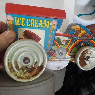 1940's Ice Cream Pull Truck.